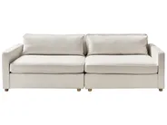 Sofa dla 3 osób VINSTRA Boucle Złamana biel_924575
