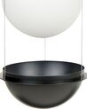 Glass Pendant Lamp Black TOBINS_873279