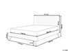 Ženilková čalúnená posteľ 160 x 200 cm tmavomodrá TALENCE_712029