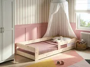 Kids Bed Pine Wood PRIMELLES 90 x 200 cm (EU Single) Light Brown_1051187