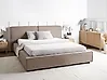 Bed Fabric LINARDS 160 x 200 cm (EU King Size) Taupe