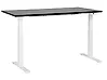 Biurko regulowane elektrycznie DESTINES 160 cm x 72 cm Czarny/ biały