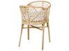 Stubenbett Rattan natürlich mit Polster cremeweiss GRUISSAN_885366