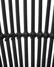 Sedia da pranzo SARITA Rattan Nero_734877