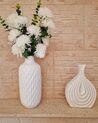 Stoneware Decorative Vase 25 cm White THAPSUS_927436