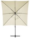 Parasol de jardin beige clair carré 250 x 250 cm MONZA_699851