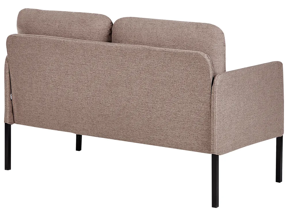 Sofa 2 Seater LAHTI Fabric Light Brown_930583