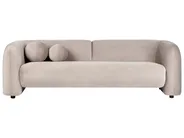 Sofa 3 Seater LEIREN Velvet Taupe_919460