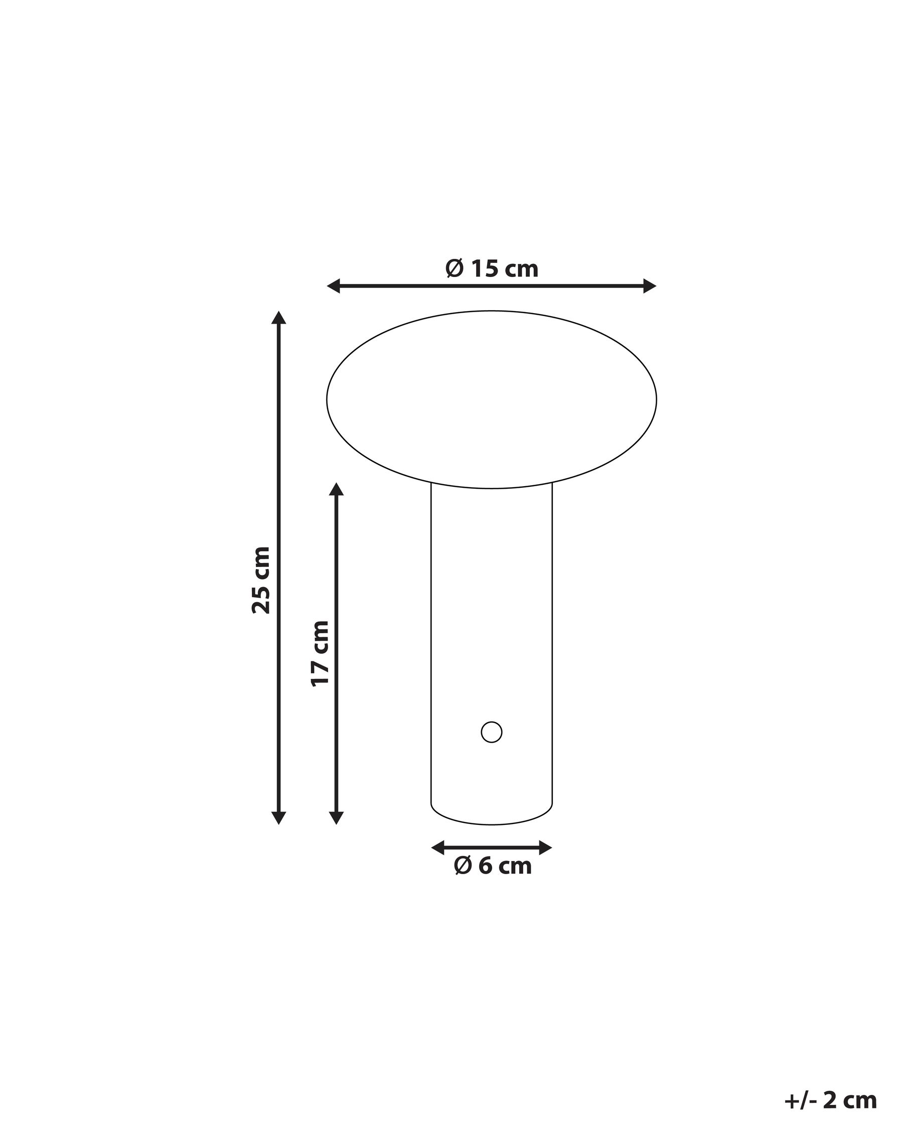 Wireless LED Table Lamp BUAYAN with Dimmer Metal White_955262