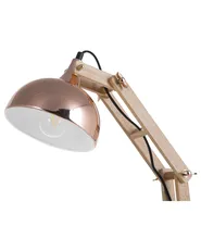 Lampada da scrivania SALADO Regolabile Legno Rame_690689