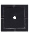 Blumentopf schwarz quadratisch 40 x 40 x 77 cm DION_701034