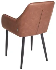 Set of 2 Dining Chairs WELLSTON Faux Leather Brown_939029