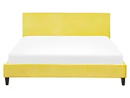 Bed Velvet FITOU 160 x 200 cm (EU King Size) Yellow_777090
