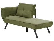 Left-Hand Chaise Longue ROCAMADOUR Fabric Green_1029326
