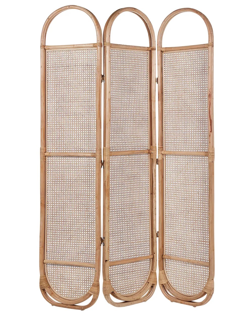 3 Panel Room Divider CORTONA 118 cm 180 cm Light Brown_866383