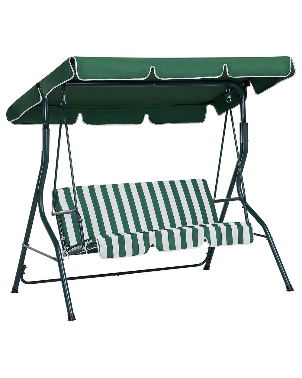 Patio Swing CHAPLIN Metal Green Beliani.cz
