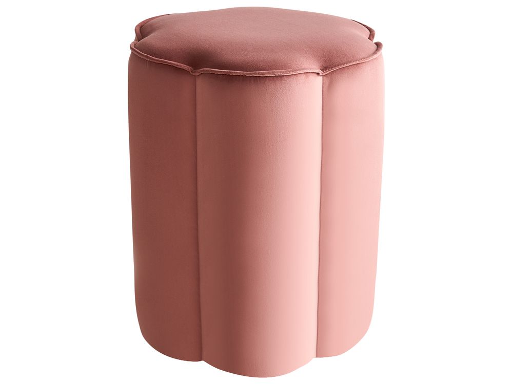 Pufe TAPPEN Veludo Rosa