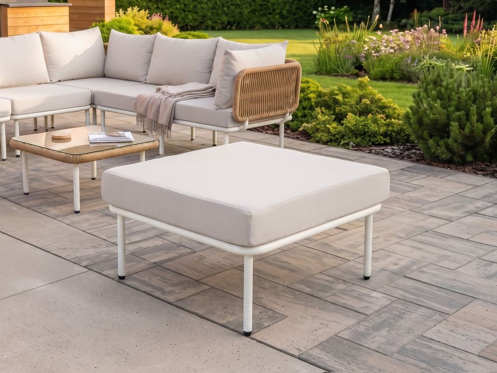 Ottoman BAUCINA Beige clair