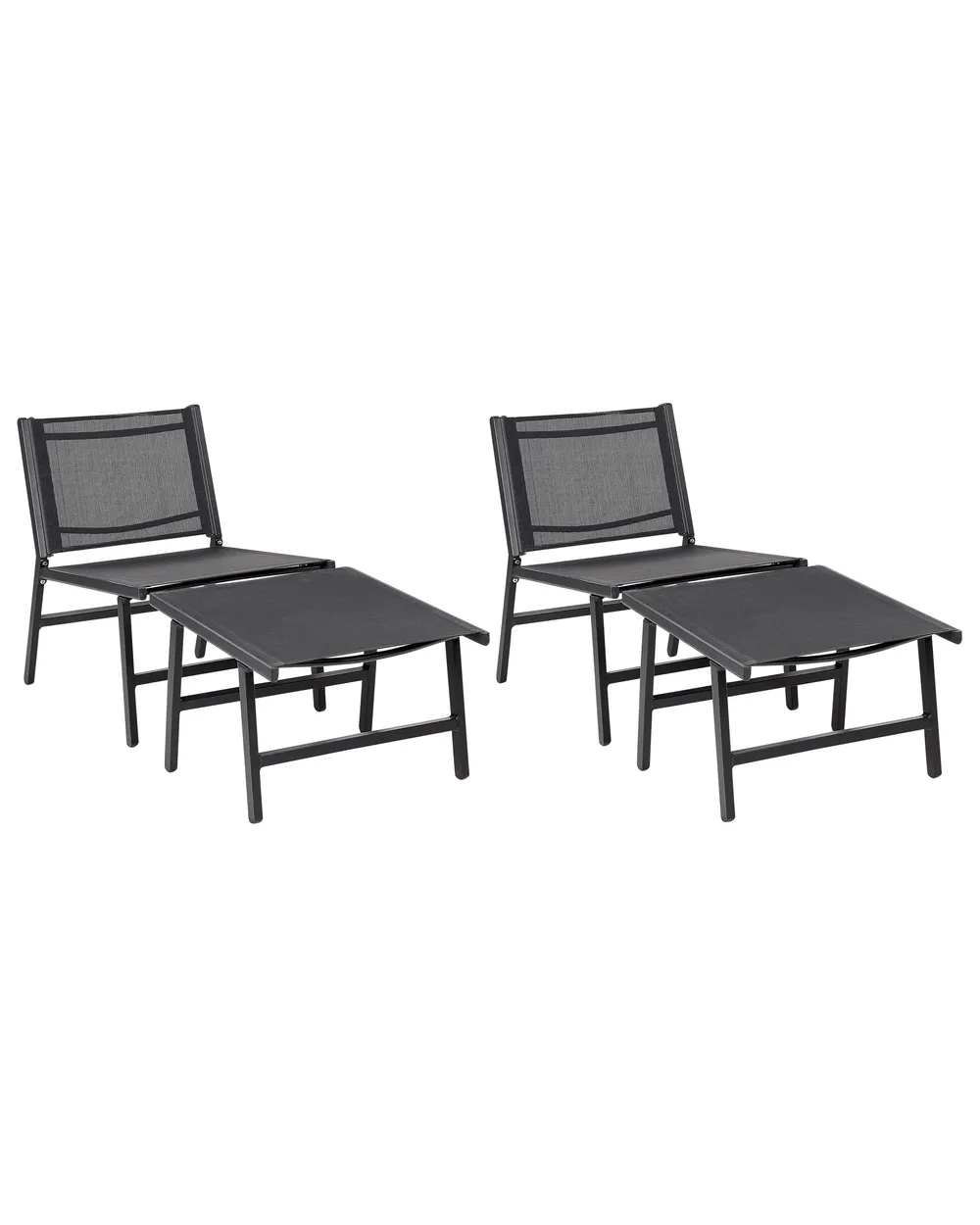 Set Di 4 Sedie Da Giardino Con Braccioli – Portata 120 Kg, Design Moderno Traforato, In PP Resistente, Per Esterno