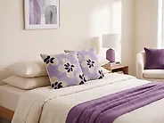 Set di 2 cuscini SOAPWORT 45 x 45 cm Cotone Viola_1178846