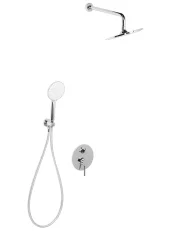 Concealed Shower Set with Rainshower PUELO Silver_1000136