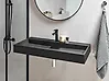 Wall Hung Basin QUENKO 1000 x 460 mm Mineral Cast Black