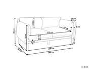 Sofa ogrodowa dla 2 osób ESPERIA Metal Szary_868622
