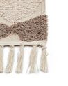 Gulvteppe bomull 140 x 200 cm brun og beige SINOP_839722