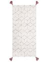 Fehér hosszú szálú szőnyeg 80 x 150 cm SAKARYA_747580