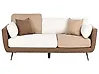 Sofa 3 Seater BOLGA Fabric Brown