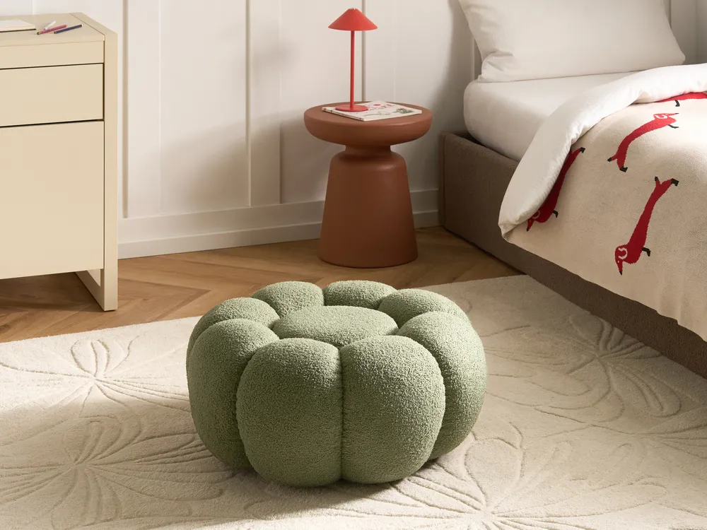 Puf BEAUFORT Boucle Zielony