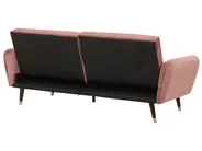 Sofa Bed 3 Seater VIMMERBY Velvet Pink_764141