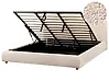Ottoman Bed BLAGNAC Boucle Light Beige 180 x 200 cm (EU Super King)
