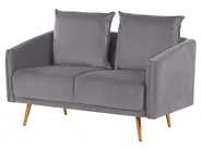 Living Room Set 5 Seater MAURA Velvet Grey_789168