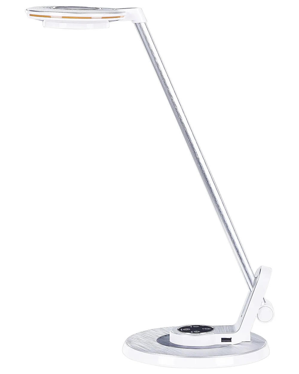 Lampada da scrivania a LED CORVUS con dimmer Metallo Bianco/Argento_854191