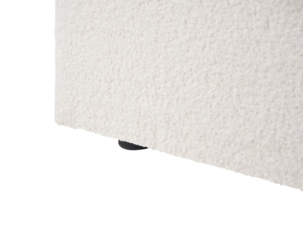 Ottoman Bed LORIENT Boucle Off-White 120 x 200 cm (EU Small Double)_1062977