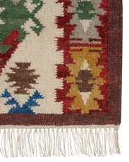 Rug AREVIK Multicolour 80 x 150 cm Kilim Wool_859496