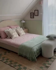 Bed Boucle VAUCLUSE 140 x 200 cm (EU Double) Beige_1063214