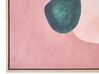 Abstrakt innrammet lerretsmaleri 63 x 93 cm flerfarget ADELFIA_891163