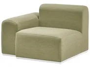 Garden Sofa with Ottoman 7 Seater BATTIFOLLO Modular Olive Green_933606