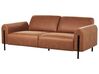 Conjunto de sofás 4 lugares em tecido castanho dourado ASKIM_918976