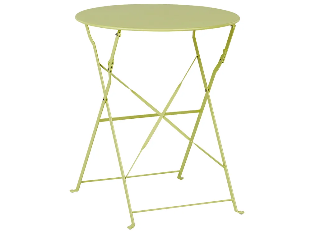 Bistro Set Folding FIORI Metal Lime Green_930502