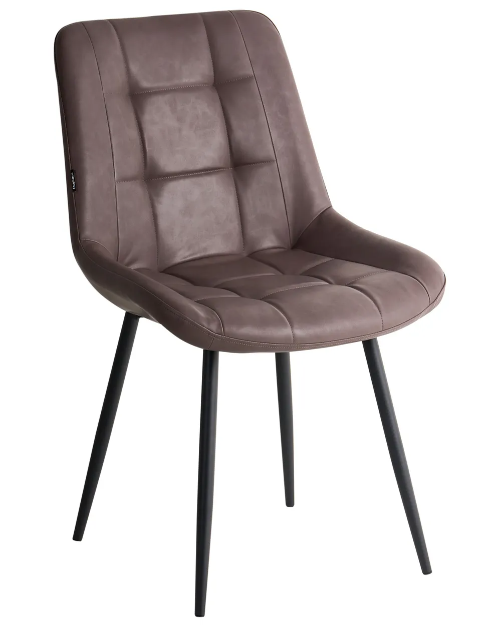 Set di 2 sedie da pranzo MELROSE II Pelle sintetica Marrone scuro_716693