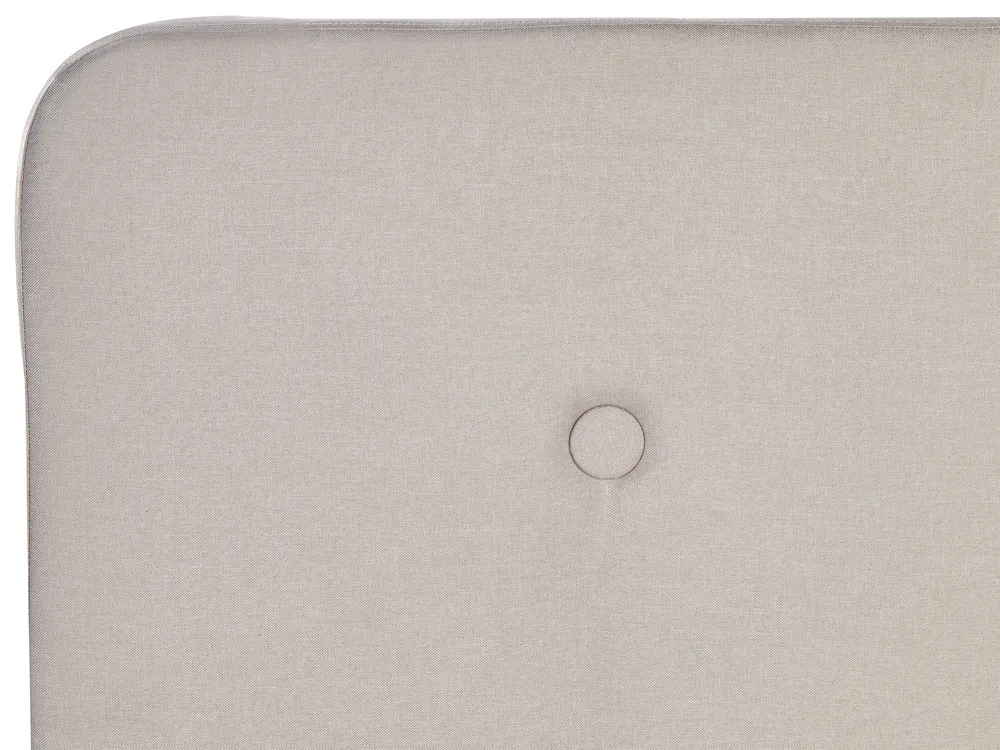 Fabric EU King Size Bed Beige RENNES_345596