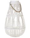 Wooden Candle Lantern 56 cm White TONGA_791667