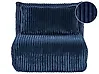 Single Sofa Bed LYSEKIL Corduroy Blue