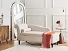 Left-Hand Chaise Longue LUIRO with Storage Velvet Beige