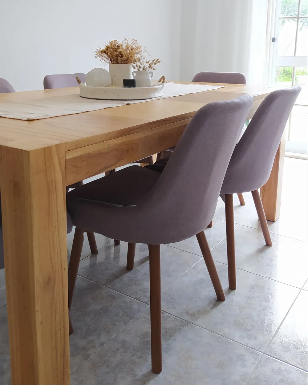 Set of 2 Dining Chairs MELFORT Taupe_836093