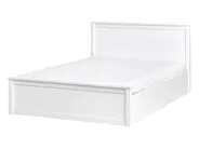 Bett mit Stauraum LAMBRES Kiefernholz Weiß 140 x 200 cm_985609