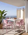 Set of 4 Garden Chairs TUPIZA Pink